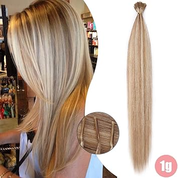 1g I Tip Hair Extensions 50 Strands Pre Bonded Stick Tip Keratin