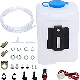 Wadoy Universal Windshield Washer Pump Reservoir Kit 99300 Fluid Reservoir Tank Bottle with Pump