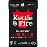Bone Broths Kettle and Fire Gluten-Free Paleo Beef Bone Broth, 1 - 17.6 Ounce Carton