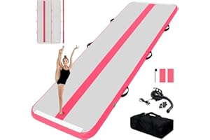 Tuxedo Sailor Inflatable Gymnastics Tumbling Mat Tumble Track Thickness Floor Mat With Electric Air Pump for Gymnastics/Training/Home/Cheerleading/Water/Gym/Yoga