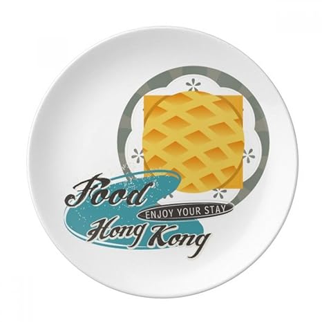 Amazon Com Hong Kong Pineapple Bun China Dessert Plate Decorative