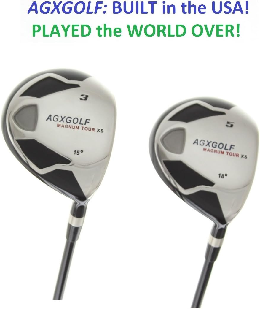 Men's Magnum 3 + 5 Fairway Woods Set: Graphite Shafts + Head Covers Right Hand, Cadet, Regular or Tall Length, Senior, Regular or Stiff Flex