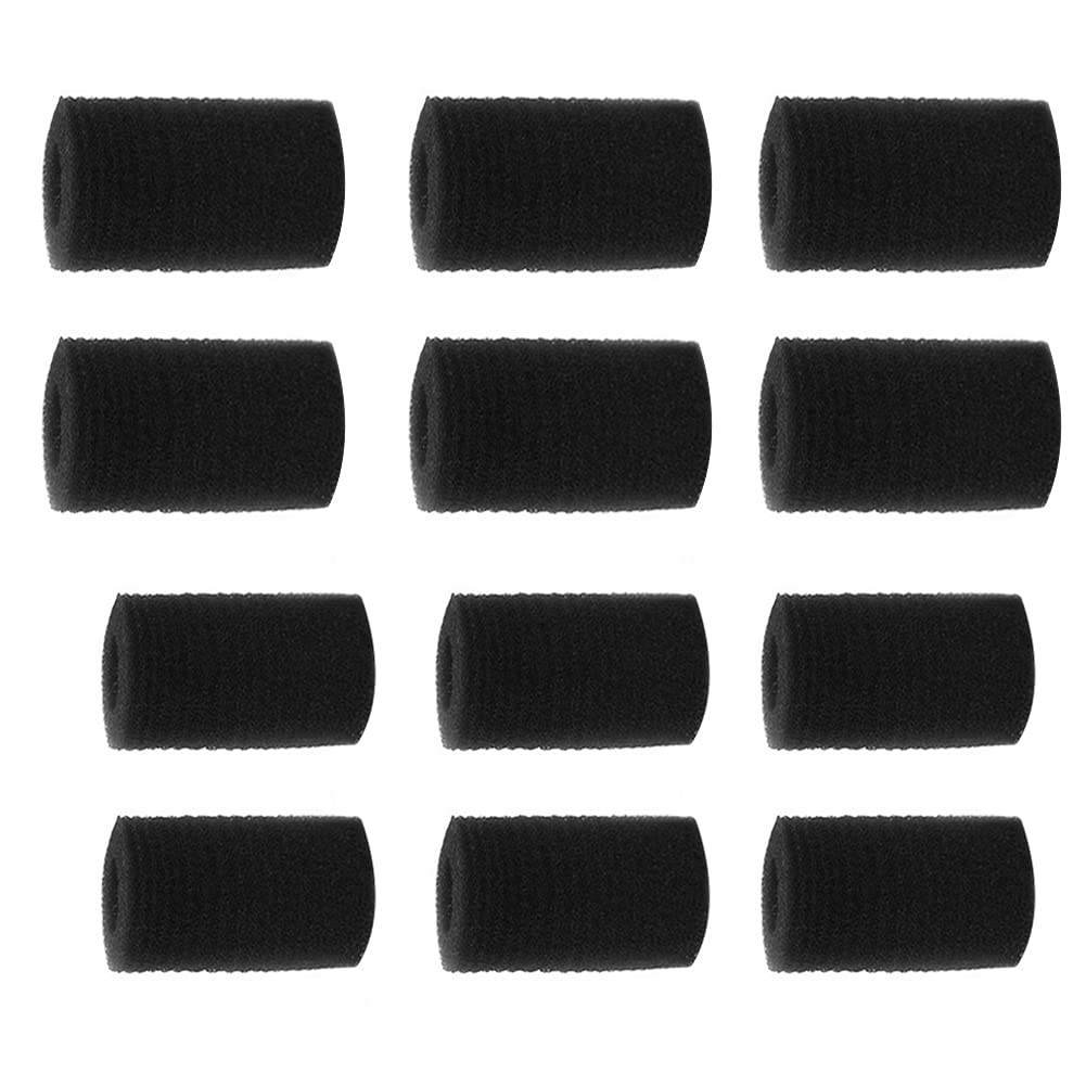 Geluode Intake Filter Sponge,12 PCS Aquarium Internal Fish Tank Filter Sponge Replacement Filters Covers Sponges,Includes 2 Size