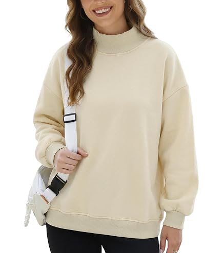 Reebok Women's Vector Mock Neck Sweatshirt, Standard Fit