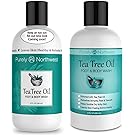 Antifungal Tea Tree Oil Body Wash, Helps Athletes Foot, Ringworm, Toenail Fungus, Jock Itch, Acne, Eczema & Body Odor- Soothes Itching & Promotes Healthy Feet, Skin and Nails 9oz