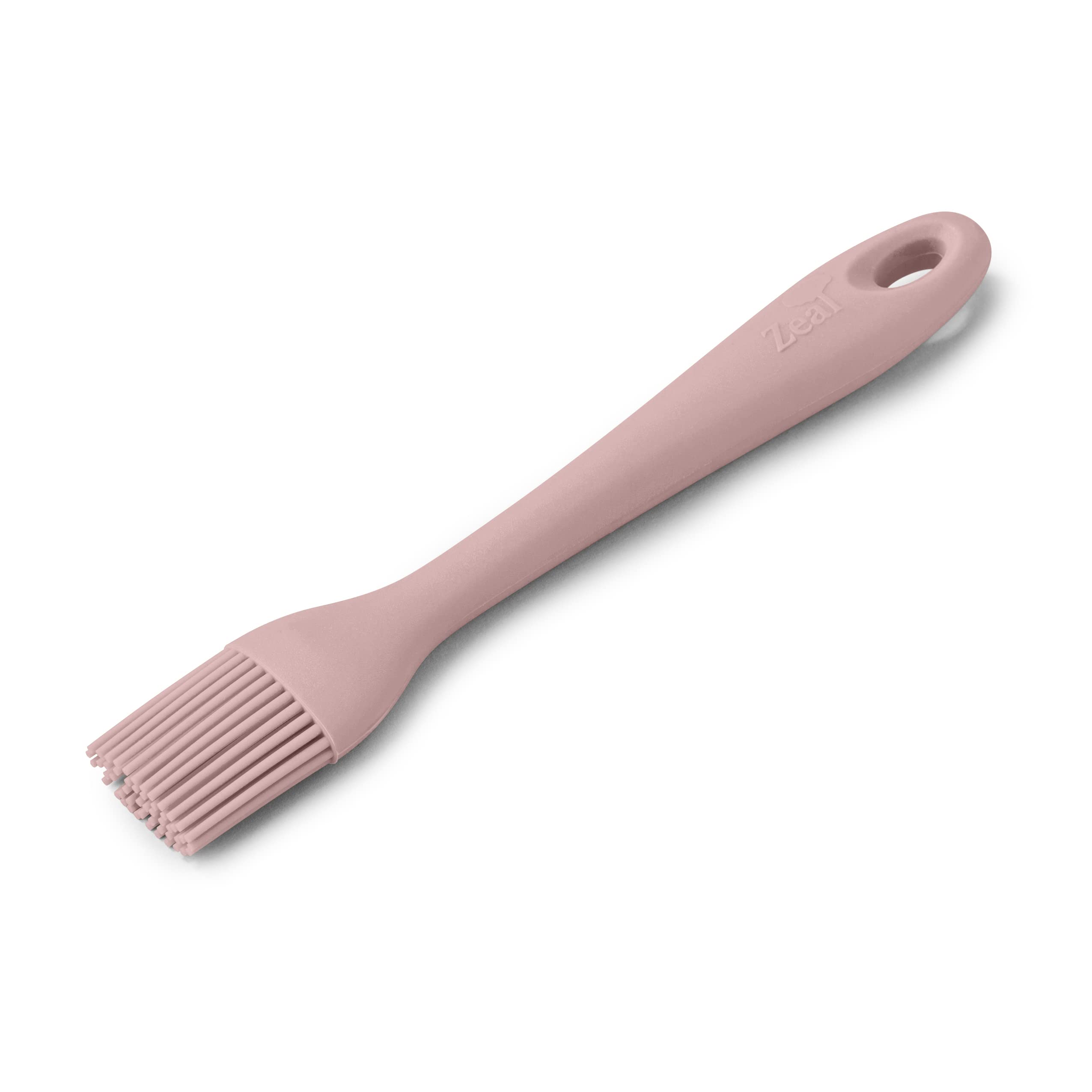 Zeal Silicone Pastry Brush – Flexible Non-Stick Basting Brush for Baking, BBQ & Cooking, Heat-Resistant Silicone, 20cm, Rose Pink