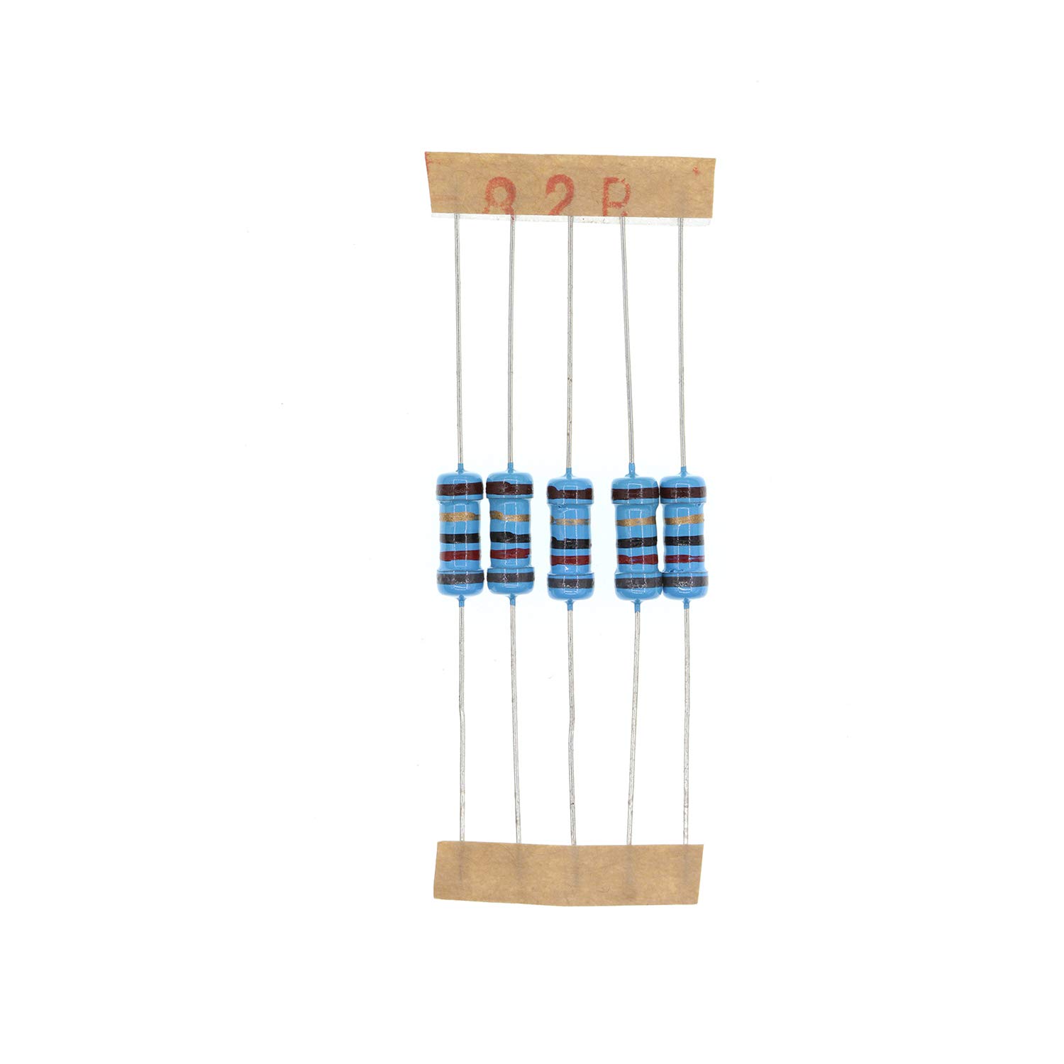 HUABAN 100PCS 1 Watts 1W 82R 82 Ohm 1% Metal Film Resistor