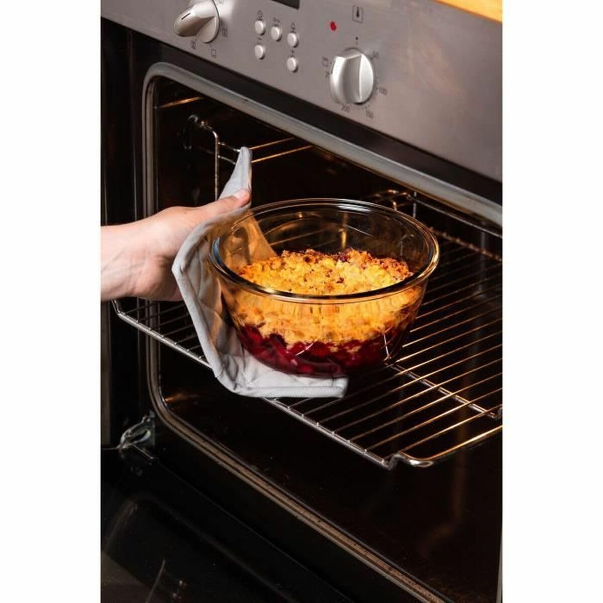 Pyrex Cook & Go Lunchbox, 3 Stück, gleiches Fassungsvermögen (3 x 0,7 l, rund) 6