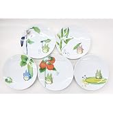 Noritake x Studio Ghibli Neighbor Totoro 6.1 Inches Diameter Appetizer Plates Set of 5 Vegetable Series VF9931A1704-15