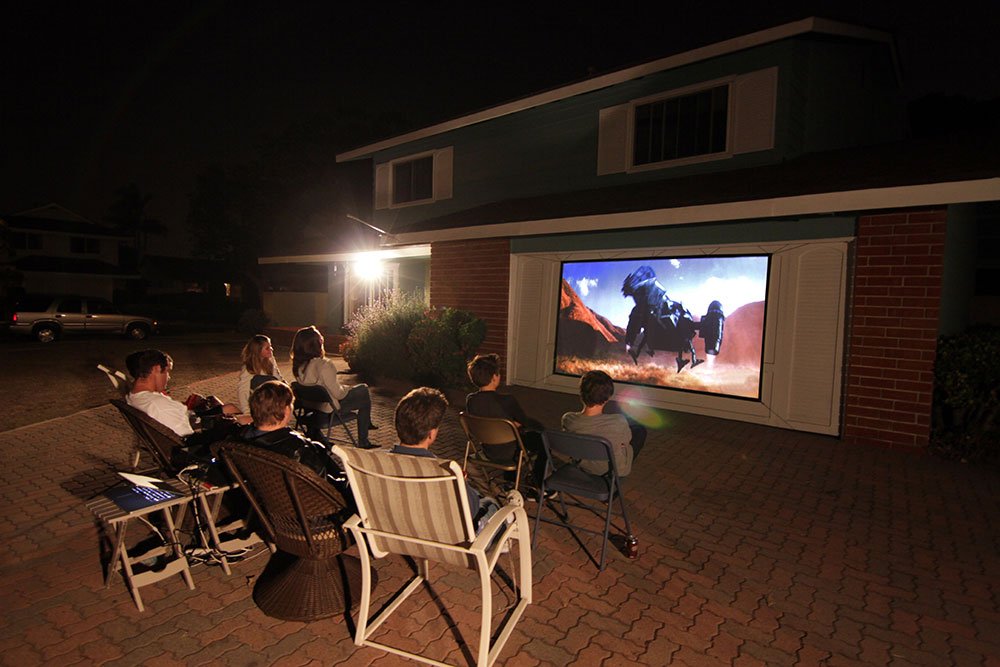 Elite Screens DIY Pro Series, 133-inch 16:9, Do-It-Yourself Indoor & Outdoor Projection Screen, Model: DIY133H1
