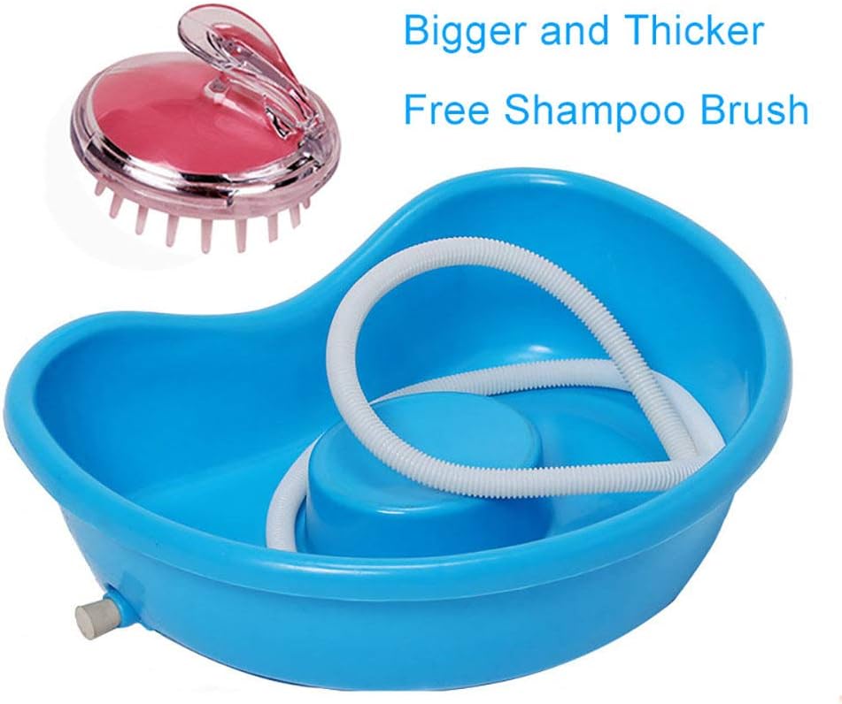 Shampoo Basin In Bed For Bedridden Elderly Portable Plastic Hair Wash Basin Thickened Leak Proof Head Wash Tray For Home Care Amazon De Drogerie Korperpflege