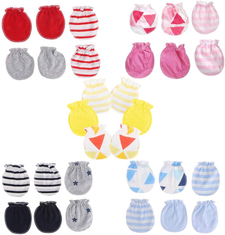 Misha Lot De 3 Paires De Gants Anti Rayures En Coton Pour Nouveau Ne Anti Rayures Gants Et Moufles Vetements Accessoires