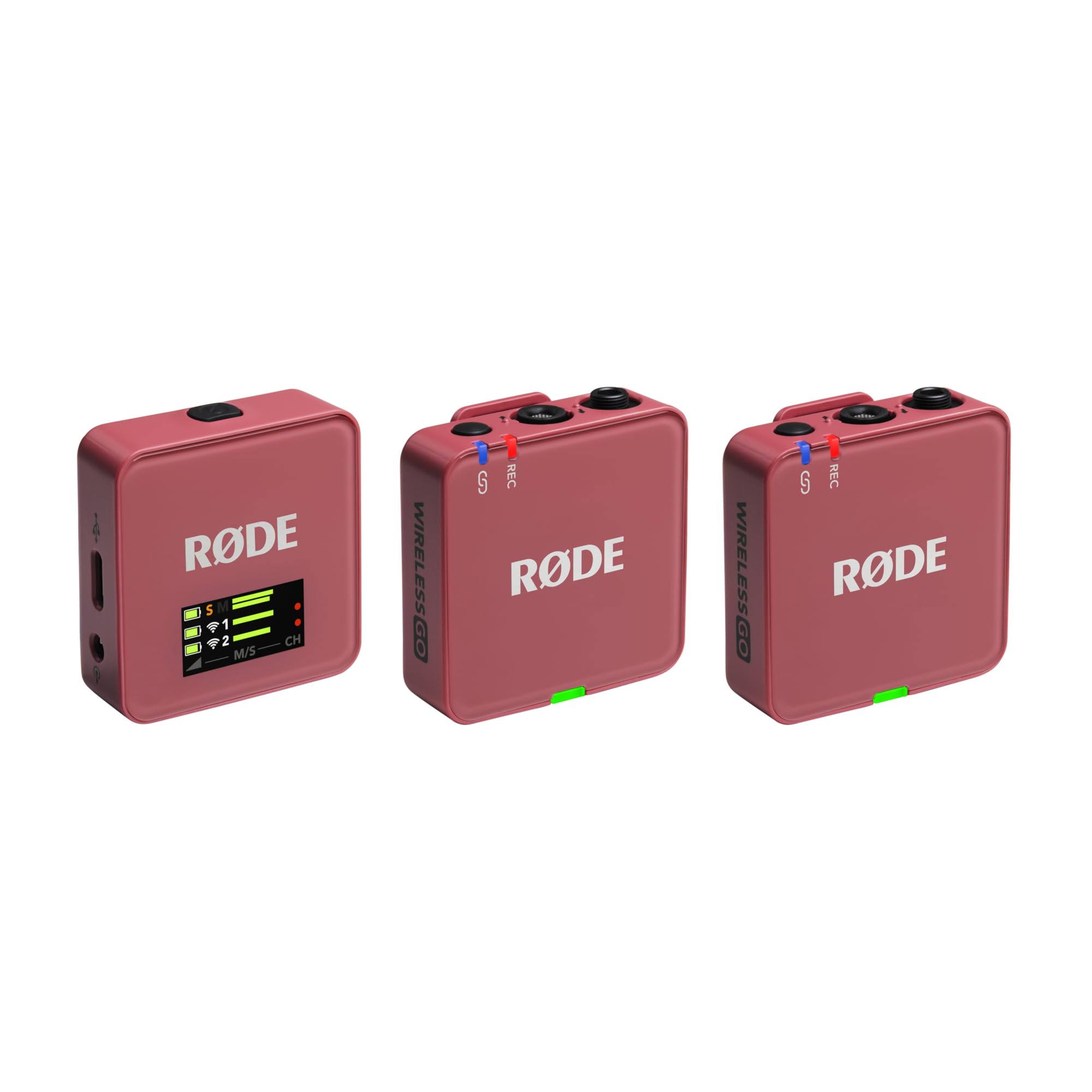 RØDE Wireless GO (Gen 3) – Compact Wireless Mic – Pristine Audio, 32-bit Float Recording, Automatic Level Control, for Phones, Cameras and Computers (Rose)