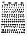 Number Stickers