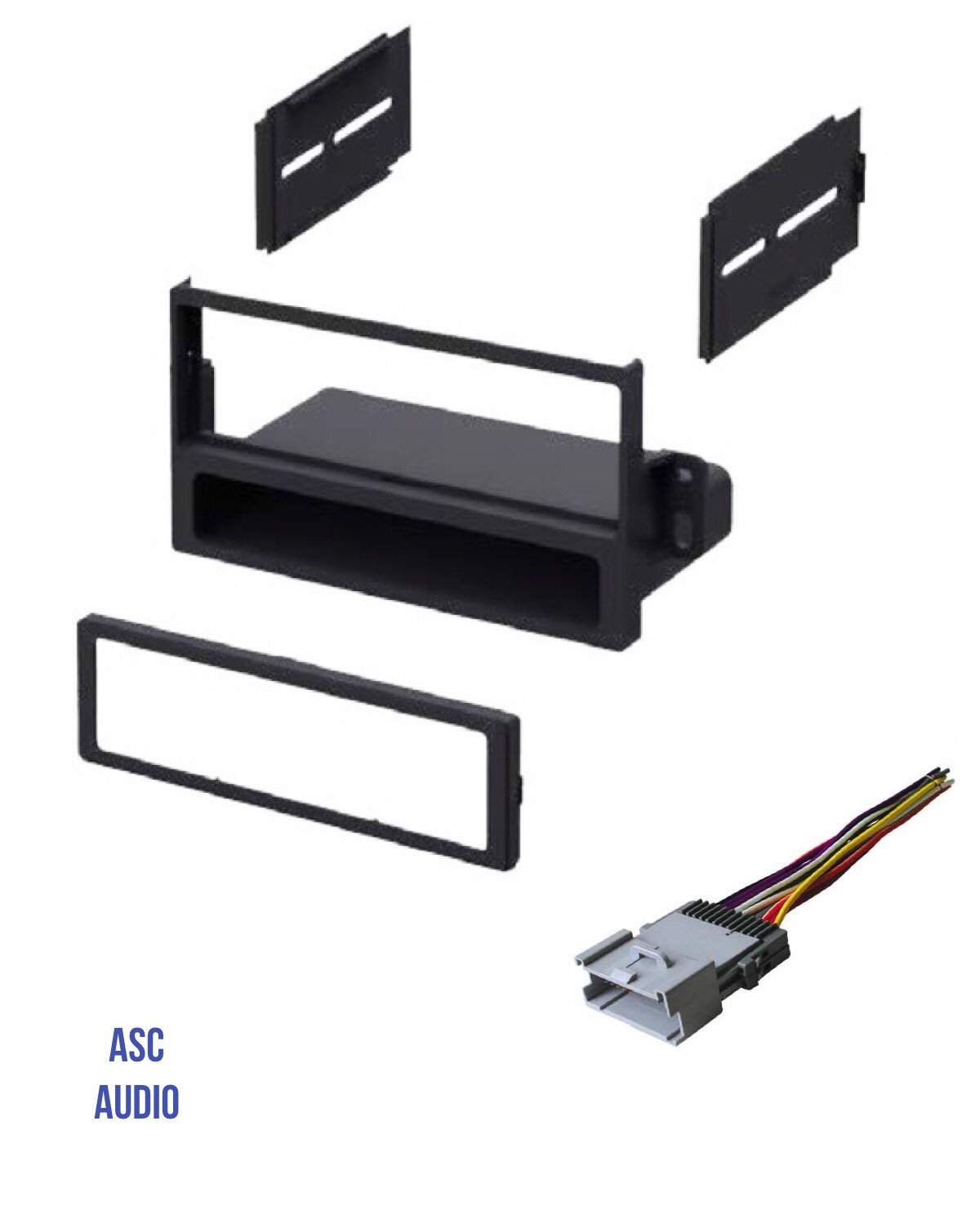 ASC Car Stereo Dash Install Kit and Wire Harness for Installing a Single Din Radio for select Saturn Vehicles - Very Important: Read Compatible Vehicles and Restrictions Listed Below
