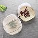 Hand-Woven Food Serving Tent Basket, Fruit Vegetable Bread Cover Storage Container Outdoor Picnic Food Cover Mesh Tent Basket with Gauze(Bug- Proof, Dust-Proof) Keep Out Flies, Bugs, Mosquitoes