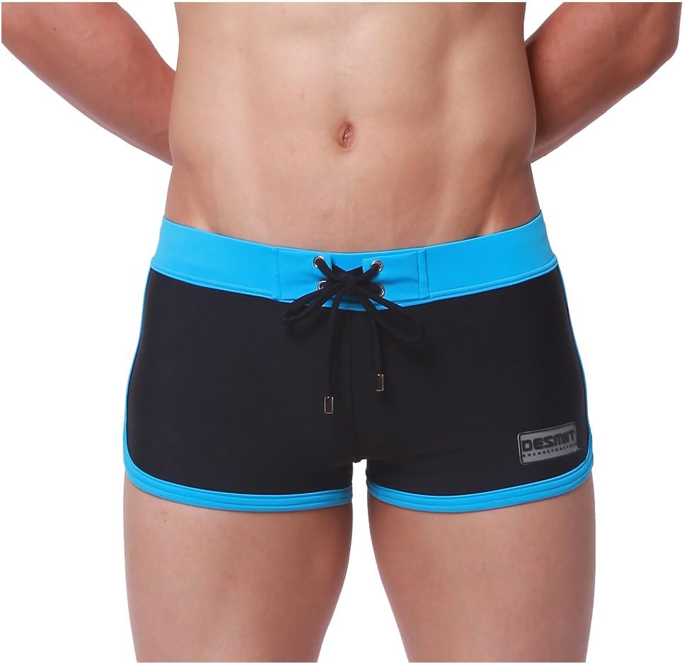 WUAMBO Men's Solid Swimming Shorts Fashion Swimwear