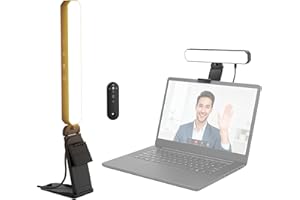 NEEWER Basics Monitor Light Bar, 6W Bi Color Dimmable LED Lamp with Stand/Remote/Touch Control for Home Office Desk Video Con