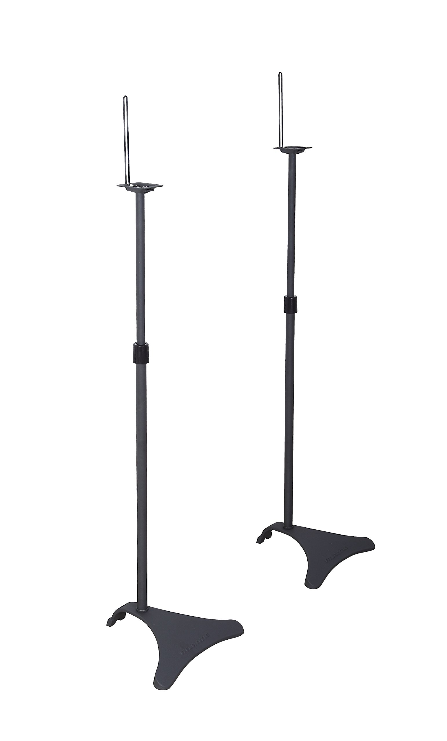 Atlantic Adjustable Height Speaker Stands Set of 2 Holds Satellite