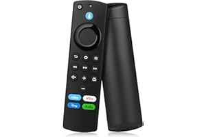 HAZIEOO Replacement Voice Remote Control Fit for Smart TVs Stick (2nd Gen/3rd Gen/Stick Lite/4K Max/4K), TV Cube, Smart TV (3rd Gen), Insignia-Toshiba-TVs, for Hisense, TCL Smart TV, Not for ROKU-TV