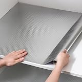 Abyssaly Oil Proof Sticker 40cm x 300cm Waterproof Silver Foil Wallpaper view 4
