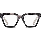 Oprah's Favorite Things Take a Bow Oversized Square Blue Light Blocking Reading Glasses