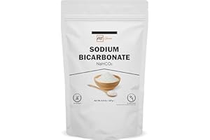 mGanna Sodium Bicarbonate, Food Grade Baking Soda, 0.5 lbs / 227 gms, Pure White Powder