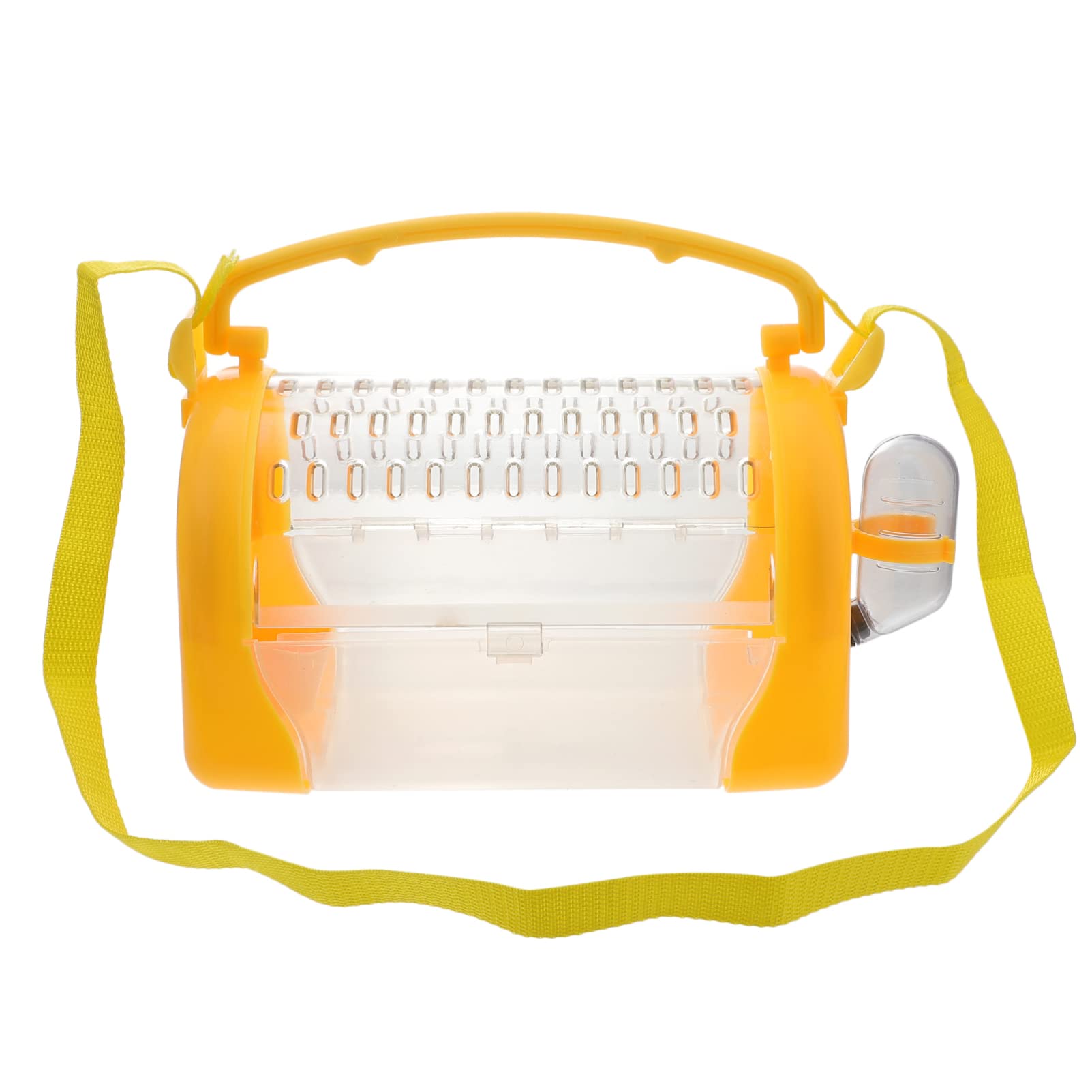 ULTECHNOVO Portable Hamster Cage Hamster Carry Case Cage with Water Bottle Breathable Pet Carrier Bags Handbags Travel Backpack for Rabbit Chinchilla Squirrel Small Animals