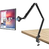 Magnetic iPad Holder for Desk,Foldable Tablet /Cell Phone Stand with N52 | Aluminum Desktop Mount Fits iPad/Phones&amp;Monitors,2.87 lbs Load Capacity&amp;Cable Management Stand for Filming/Work/Video Call