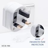 DECK INN 2 Pin to 3 Pin Shaver Toothbrush Plug Adaptor Converter UK 1A White view 6