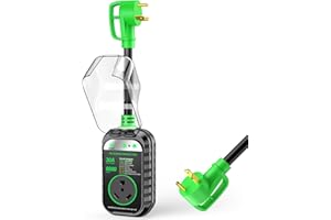 GEARGO RV Surge Protector 30 Amp RV Circuit Analyzer Surge Guard Full Protection(8000 Joules), RV Adapter Plug for Camper (Green)