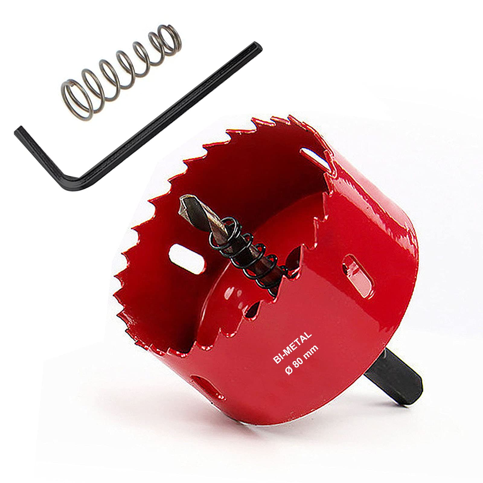 SagaSave 80mm HSS Bi-Metal Hole Saw with Corn Hole Drilling Cutter, Hole Cutter for Stainless Steel,Metal,Wood,Plastic,Drywall,Fiberboard,3.15inch 1PCS