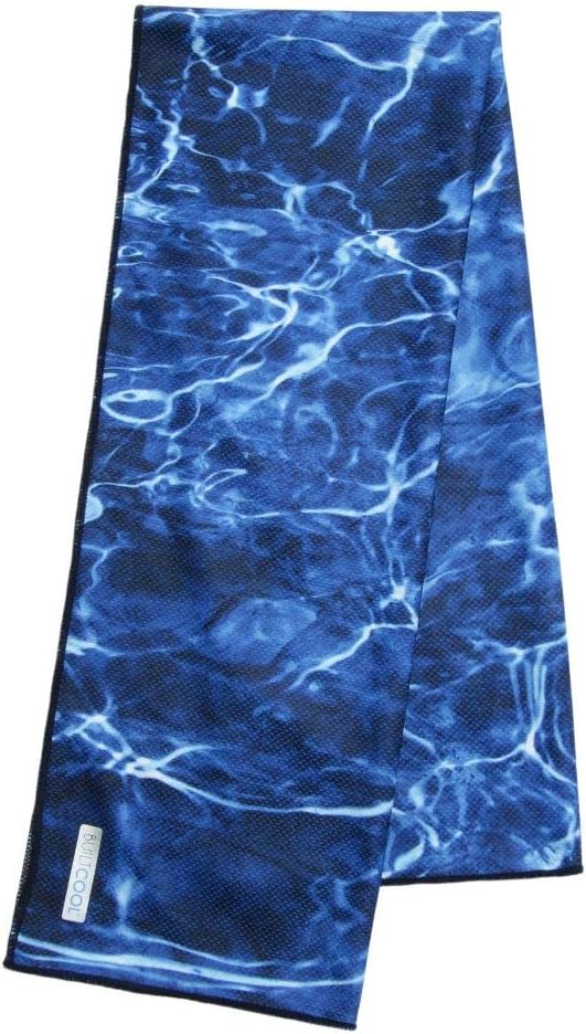 BUILTCOOL Adult Cooling Towel - Men & Women Chilly, Lightweight, Soft, Neck and Face Cooling Towel for Sport, Camping, Hunting, One Size, Mossy Oak Elements, 1 Pack