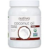 Nutiva Organic Cold-Pressed Virgin Coconut Oil, 54 Fl Oz | USDA Organic, Non-GMO, Fair Trade | Whole 30 Approved, Vegan, Keto