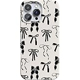 Casely iPhone 16 Pro Max Case | Goth Girlie | Black Bows | Compatible with MagSafe | Classic Ultra Slim Design