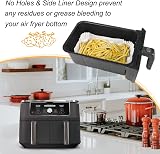 BYKITCHEN Air Fryer Liners 25x17cm for Ninja Dual AF300UK AF400UK 50pc view 3