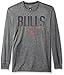 Ultra Game NBA Official Men’s Super Soft Game Day Long Sleeve T-Shirt - Unisex, Chicago Bulls, Heather Charcoal, X-Large