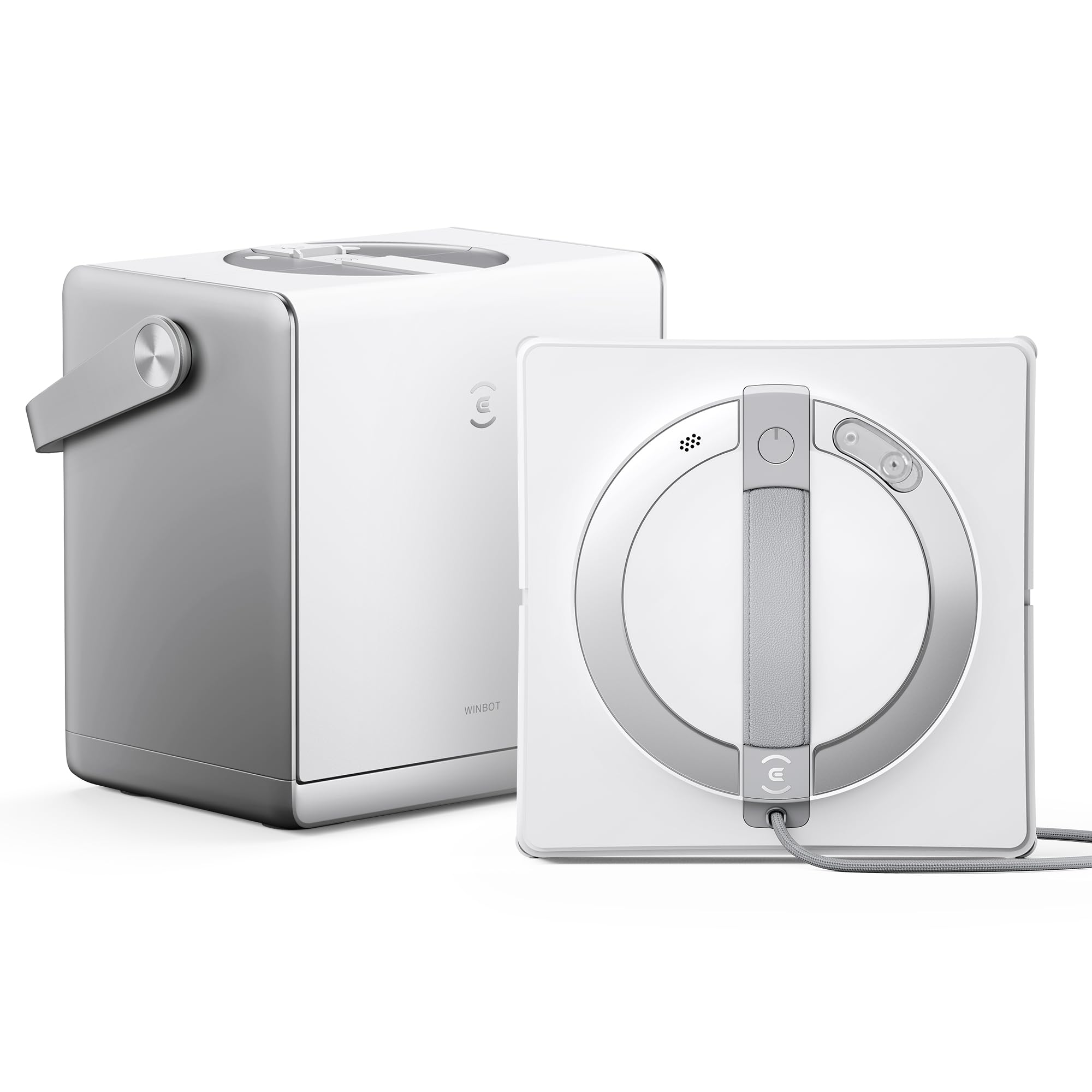 Ecovacs W2 Omni Robot Laveur De Vitre Avec Station Multifonctionnelle, Nettoyeur De Vitres Avec Système De Protection À 12 Niveaux, Mode De Nettoyage De Bord, Leader De L'Industrie