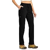 Gopune Women's Hiking Cargo Pants Lightweight Quick Dry Water Resistant Camping Work Travel Pants
