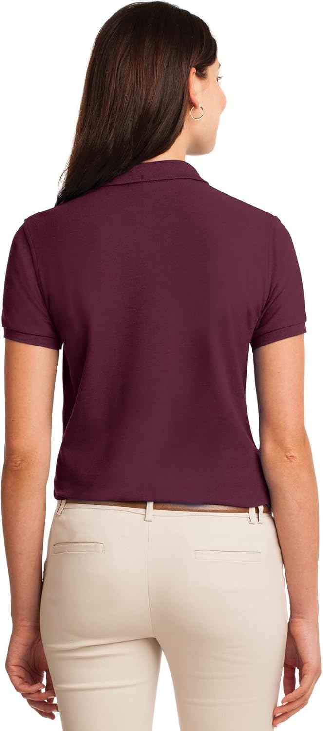 Port Authority Ladies Silk Touch Polo. L500 at  Women’s Clothing store