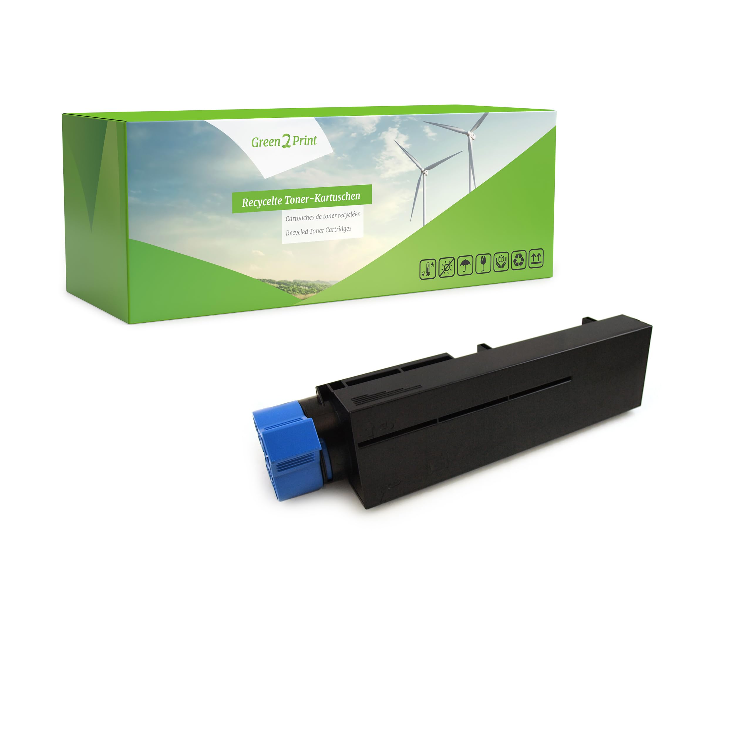 Green2Print Toner black 7000 pages replaces OKI 45807106 Toner cartridge for OKI B412, B432, B512, MB472, MB492, MB562
