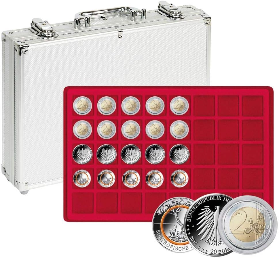 LINDNER Das Original Capsule per Monete 37 mm Interno, Confezione da 10