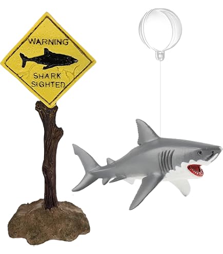thumbnail image 2 of Shark Tank Shark Floating Ornament, Aquarium Shark Fish Decor 2 of 12