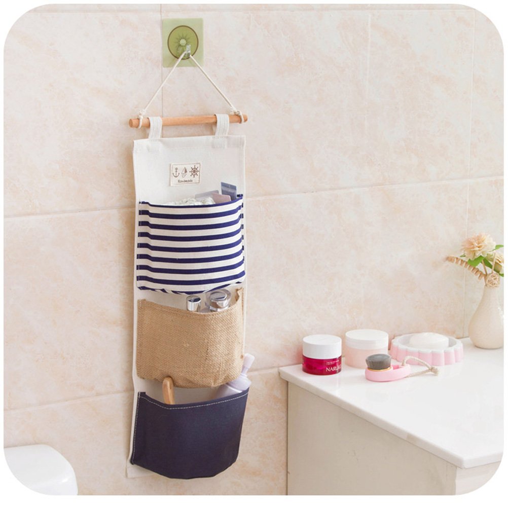 Hängender Organizer Wand Hängetasche mit 3 Taschen Hängeaufbewahrung