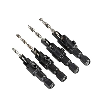 Generic 4PCS Countersink Drill Bit Set Quick Change Hex Shank Awesome Wch micro chuck taladro manual woodworking tools hand drill