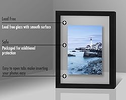 Americanflat 8.5x11 Floating Picture Frame with