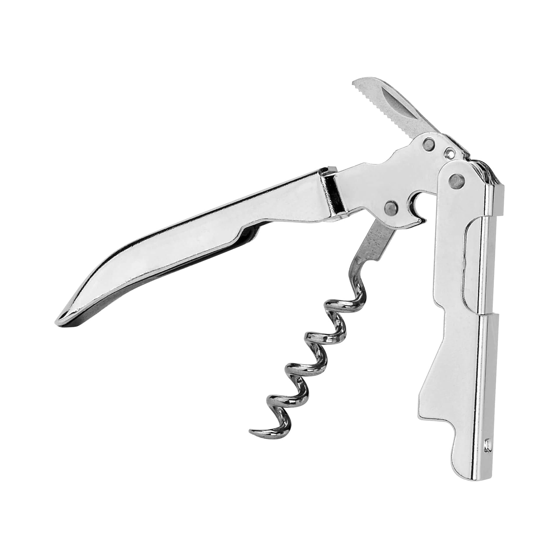 Fackelmann Waiter'S Corkscrew Doublepull of Stainless Steel, Silver, 5-Inch
