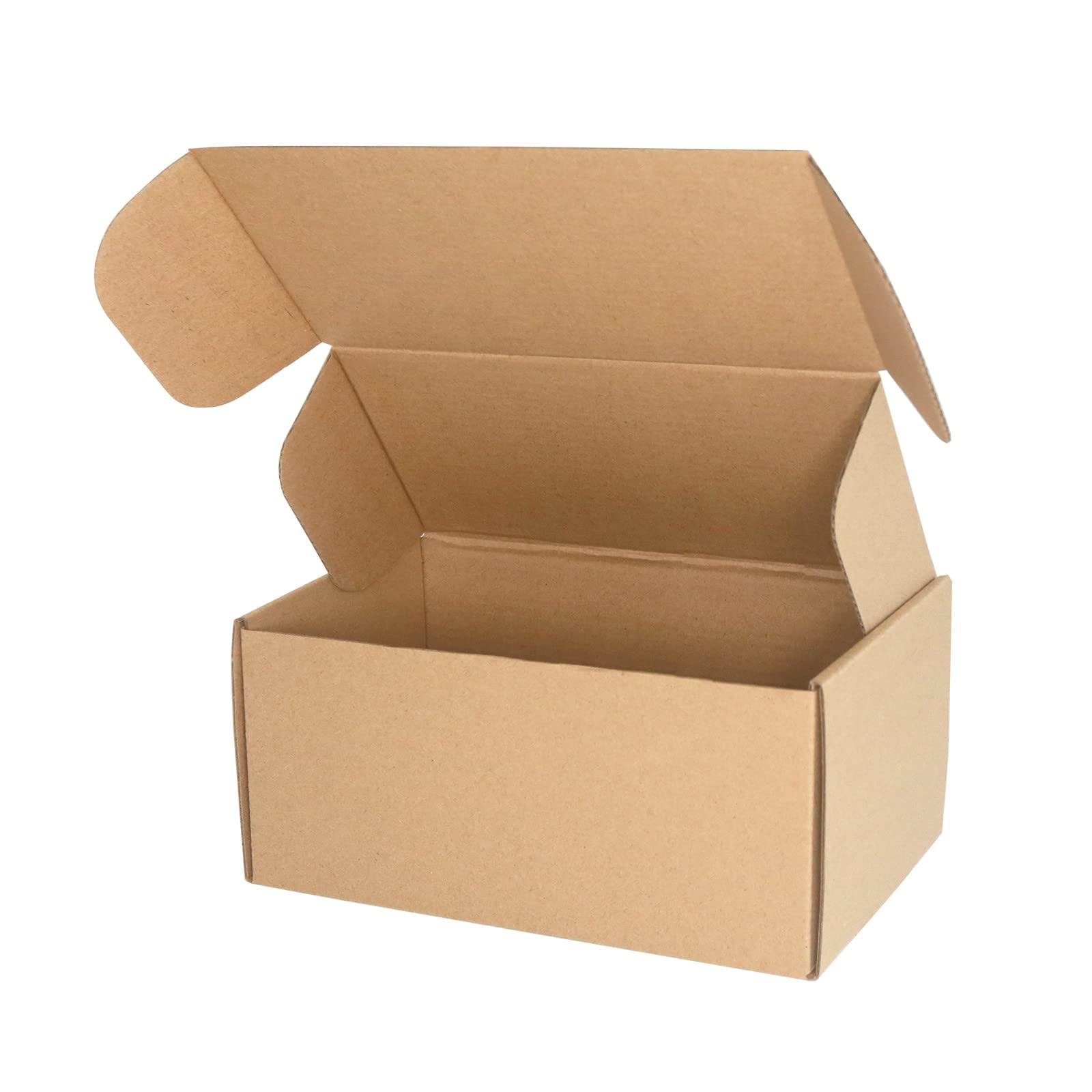 PACK4YA 200×103×103mm (8"x4"x4") Small Parcel Postal Boxes Royal Mail PiP Corrugated Cardboard Boxes for Posting, Brown Mailing Postage Shipping Boxes for Small Business or Gift (10 Pieces)