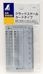 Shinwa Sokutei 58699 Crack Scale Card Type