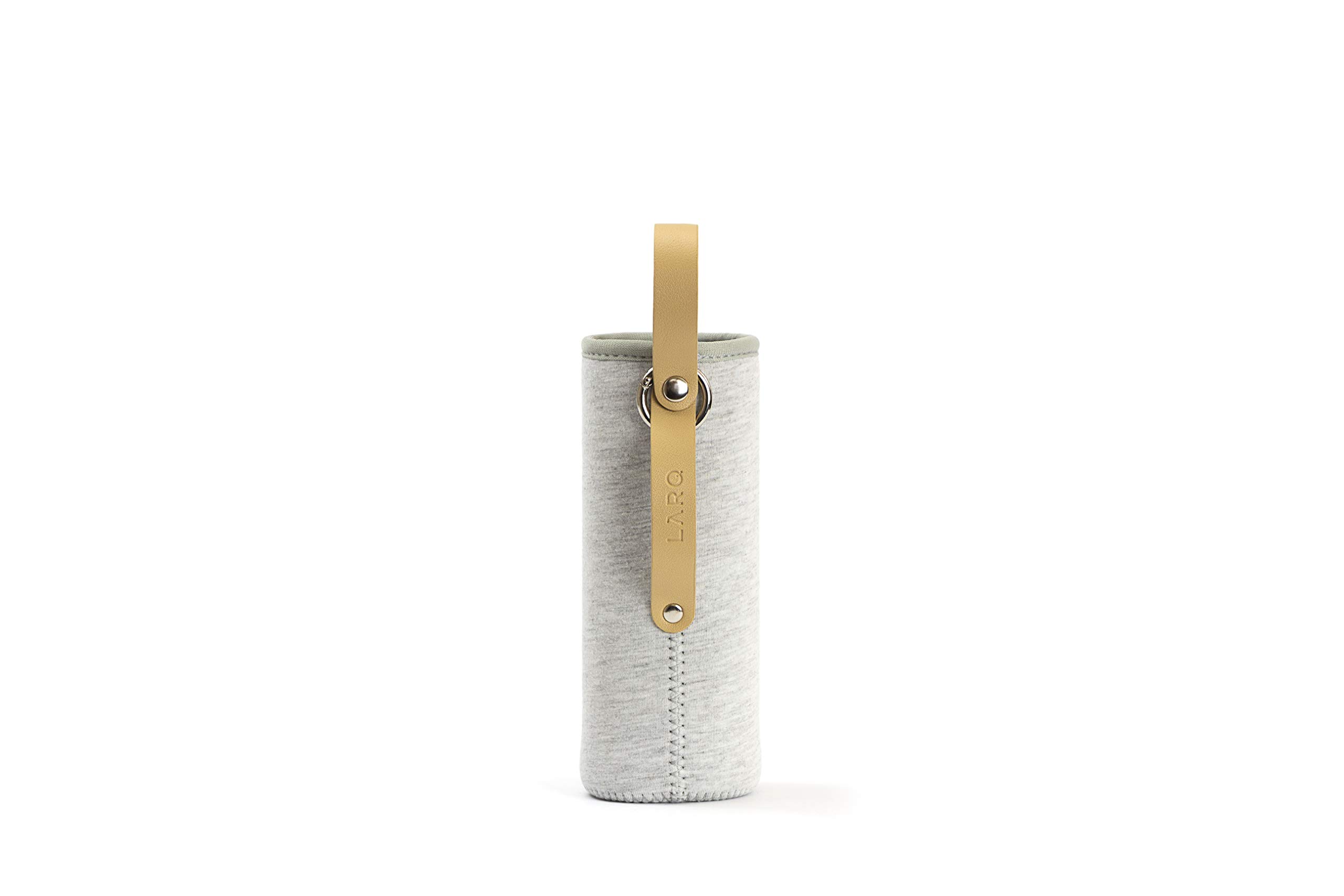 LARQ Bottle Limited Edition Travel Sleeve with Easy-Carry Leather Strap 25oz/32oz, Heather Grey